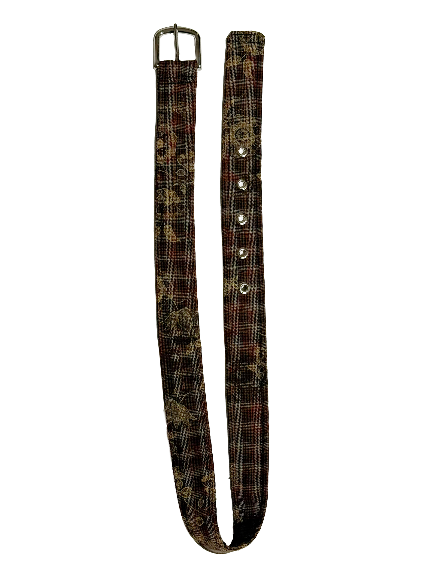 Plaid Floral Belt (Cut and Sew Handmade Belt)