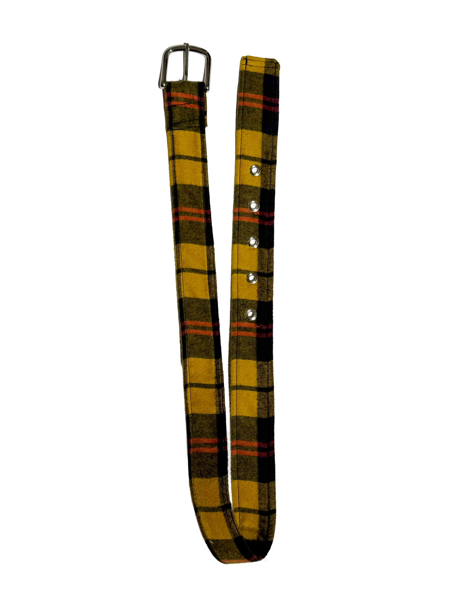 Yellow Plaid Belt (Cut and Sew Handmade Belt)