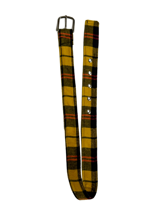 Yellow Plaid Belt (Cut and Sew Handmade Belt)