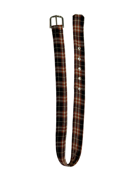 Red Plaid Belt (Cut and Sew Handmade Belt)