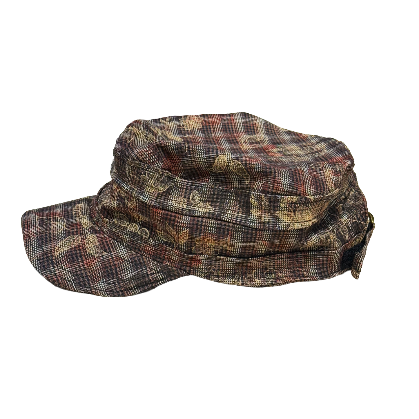 Plaid Cadet Cap (Cut and Sew Handmade Cadet Cap) C.S.A 004