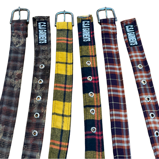 Plaid Belt Coll. (Cut and Sew Handmade Belt) C.S.A 003
